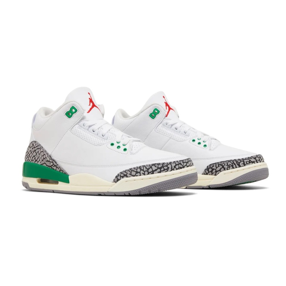 100% AUTHENTIC Wmns Air Jordan 3 Retro 'Lucky Green'